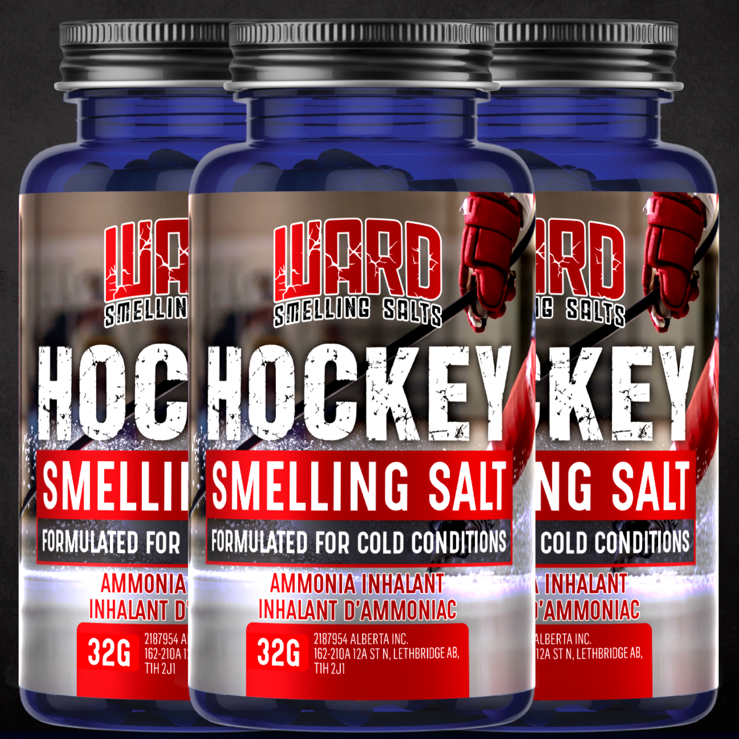 Hockey Smelling Salts - Team Pack (3 Bottles) – Ward Smelling Salts