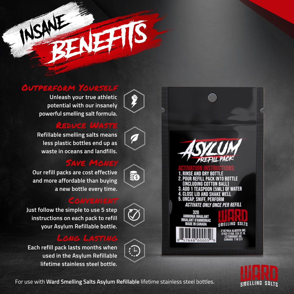3 Pack - Asylum Smelling Salt Refill Pack